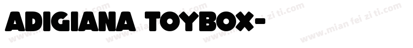 Adigiana toybox字体转换